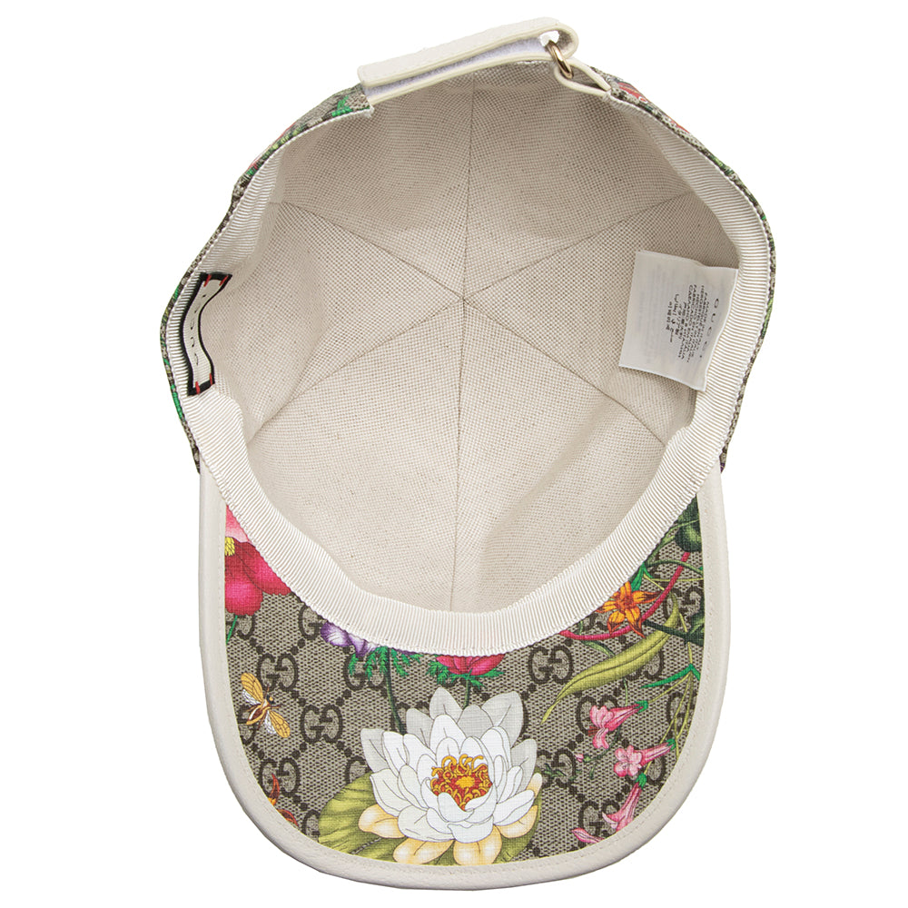 Gucci GG Supreme Flora Baseball Hat - Size M (SHF-21580)