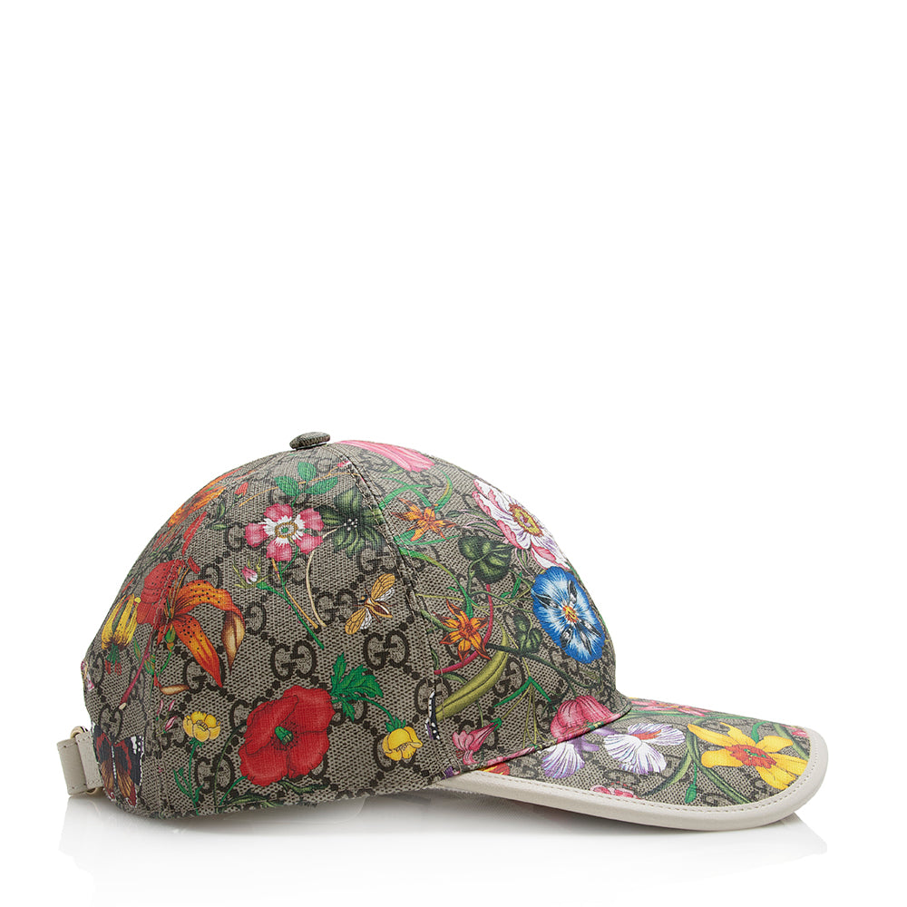 Gucci GG Supreme Flora Baseball Hat - Size M (SHF-21580)