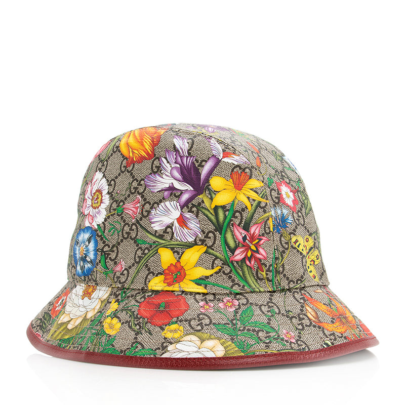 Gucci GG Supreme Flora Bucket Hat - Size M (SHF-20246) – LuxeDH