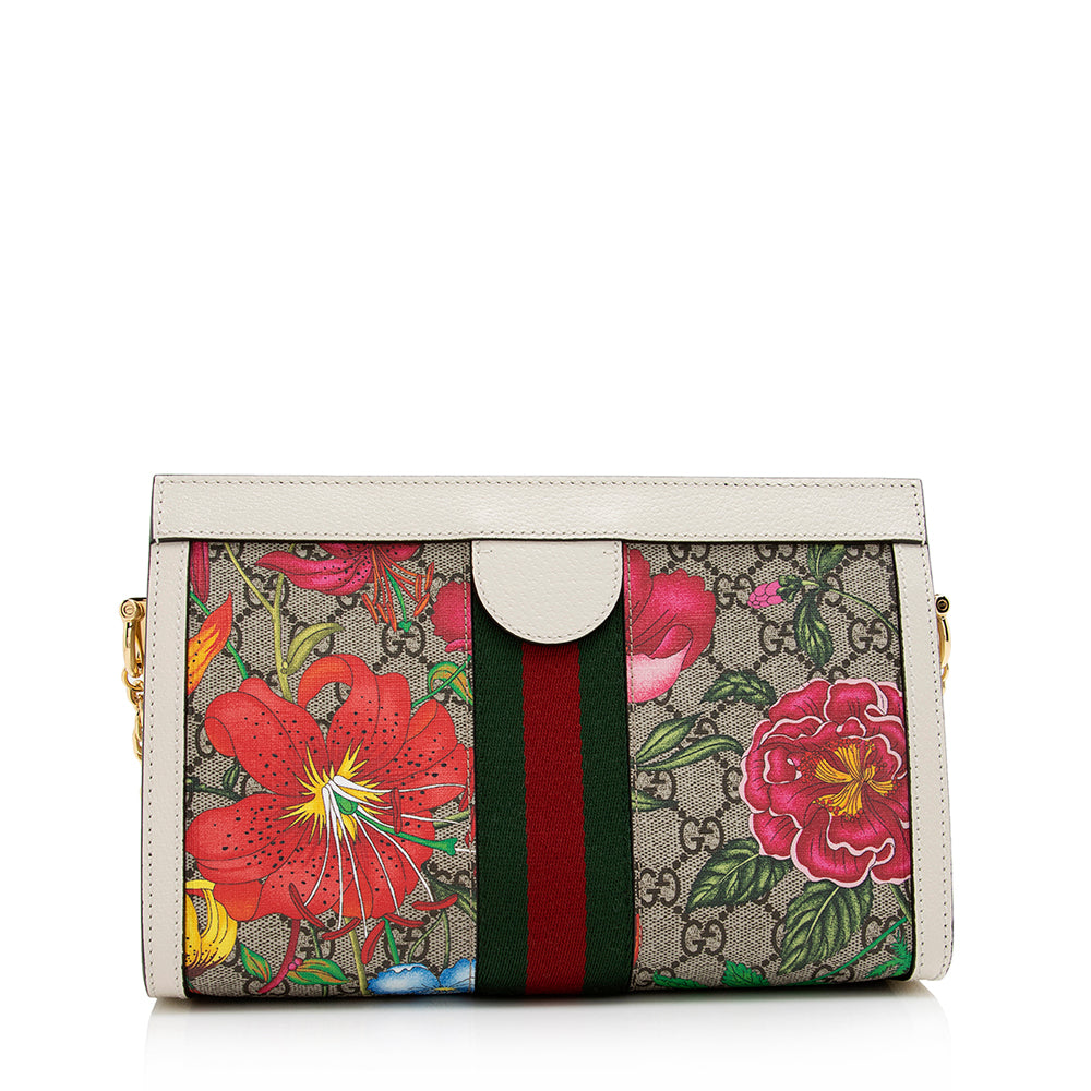 Gucci GG Supreme Flora Ophidia Shoulder Bag (SHF-KjBjS9)