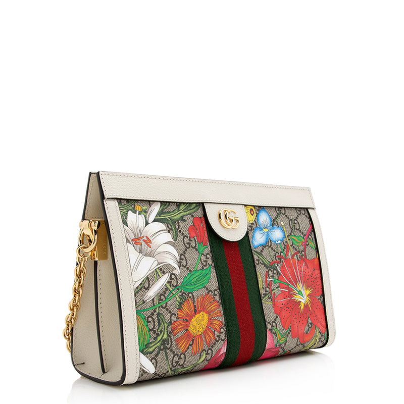 Gucci GG Supreme Flora Ophidia Shoulder Bag (SHF-KjBjS9)