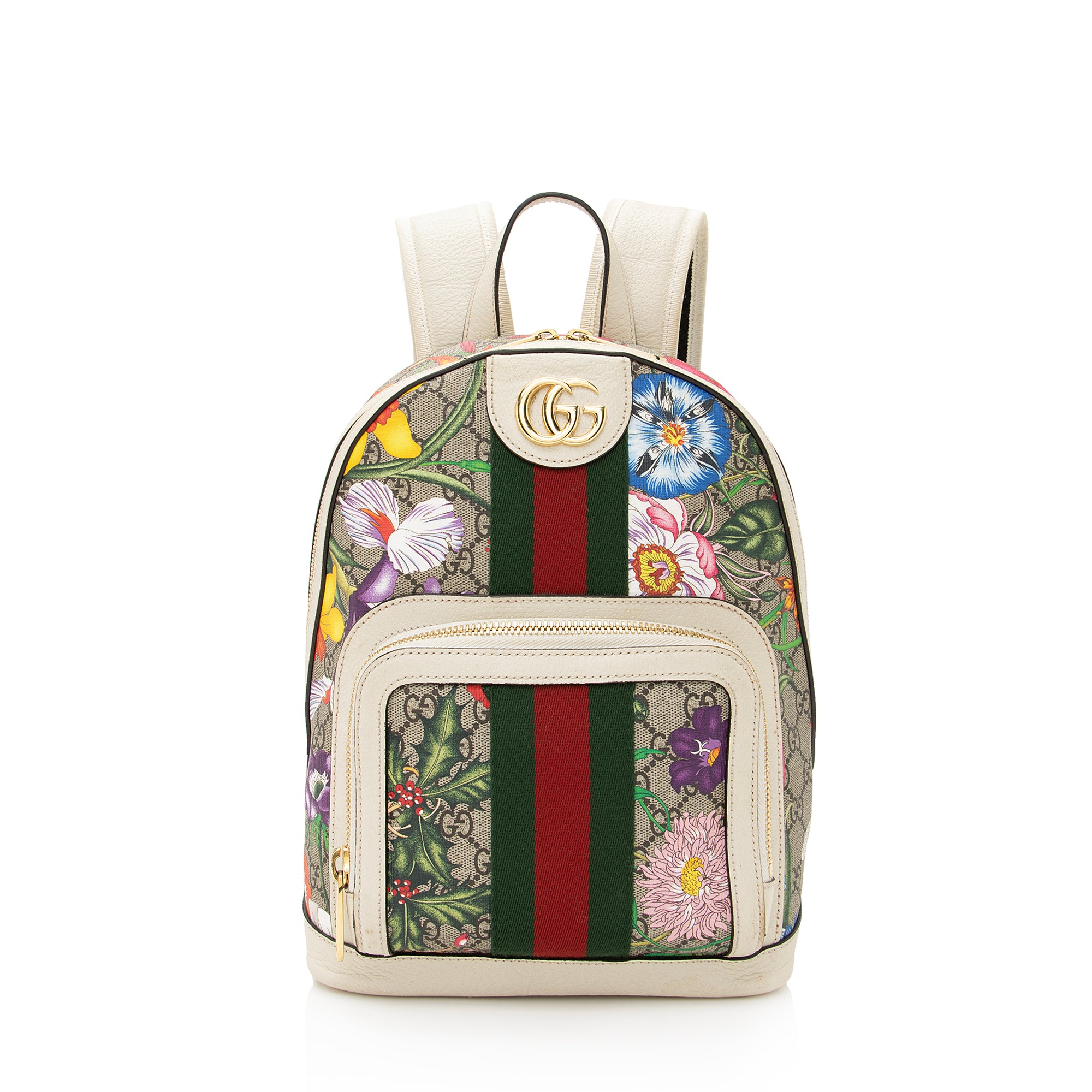 Gucci GG Supreme Flora Ophidia Small Backpack (SHF-22698)