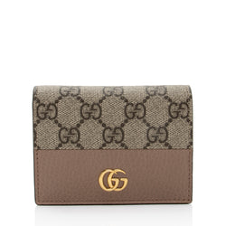 Gucci GG Supreme GG Marmont Card Case Wallet (SHF-38xYSP)
