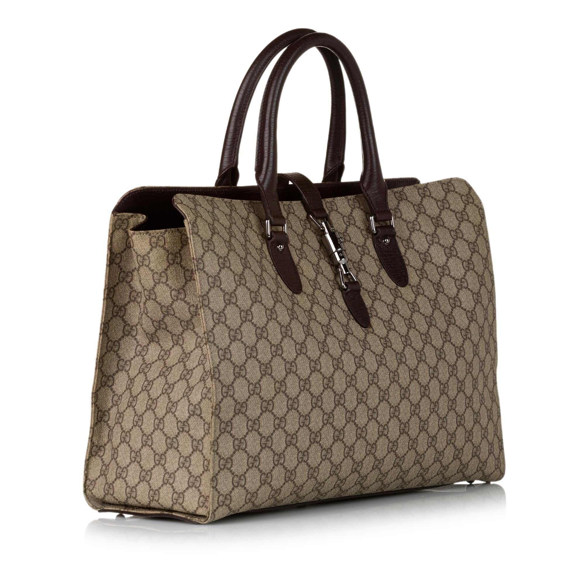 Gucci GG Supreme Jackie Soft Tote Bag (SHG-32782)