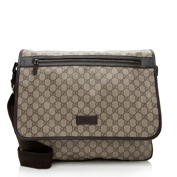 Gucci GG Supreme Large Messenger Bag (SHF-13801)