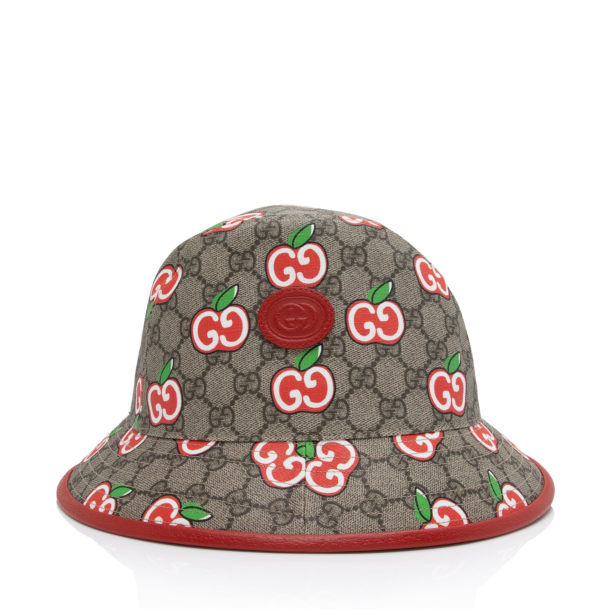 Gucci GG Supreme Les Pommes Bucket Hat - Size M (SHF-g323cG)