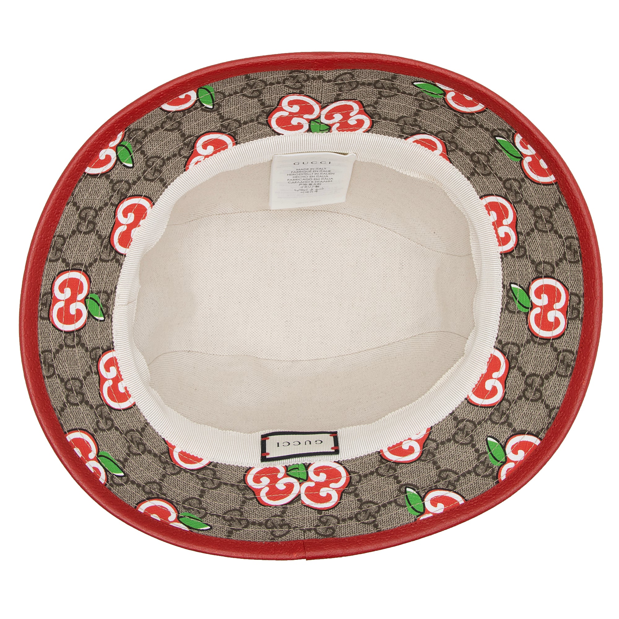 Gucci GG Supreme Les Pommes Bucket Hat - Size M (SHF-g323cG)