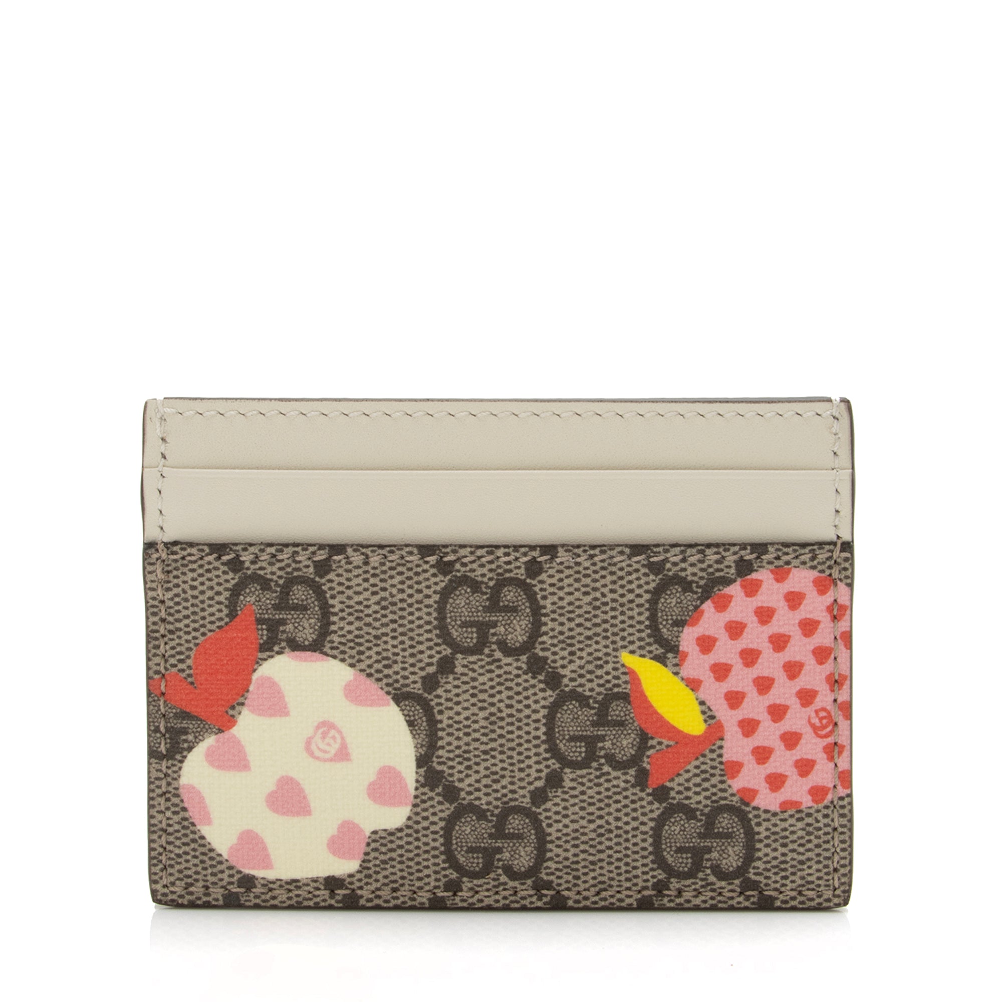 Gucci GG Supreme Les Pommes Card Case (SHF-CKDdvy)