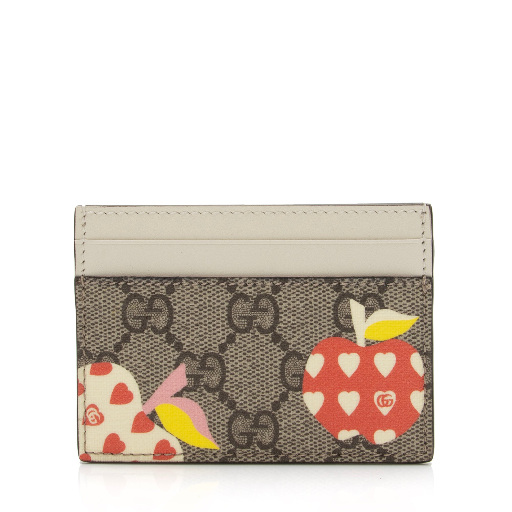 Gucci GG Supreme Les Pommes Card Case (SHF-CKDdvy)