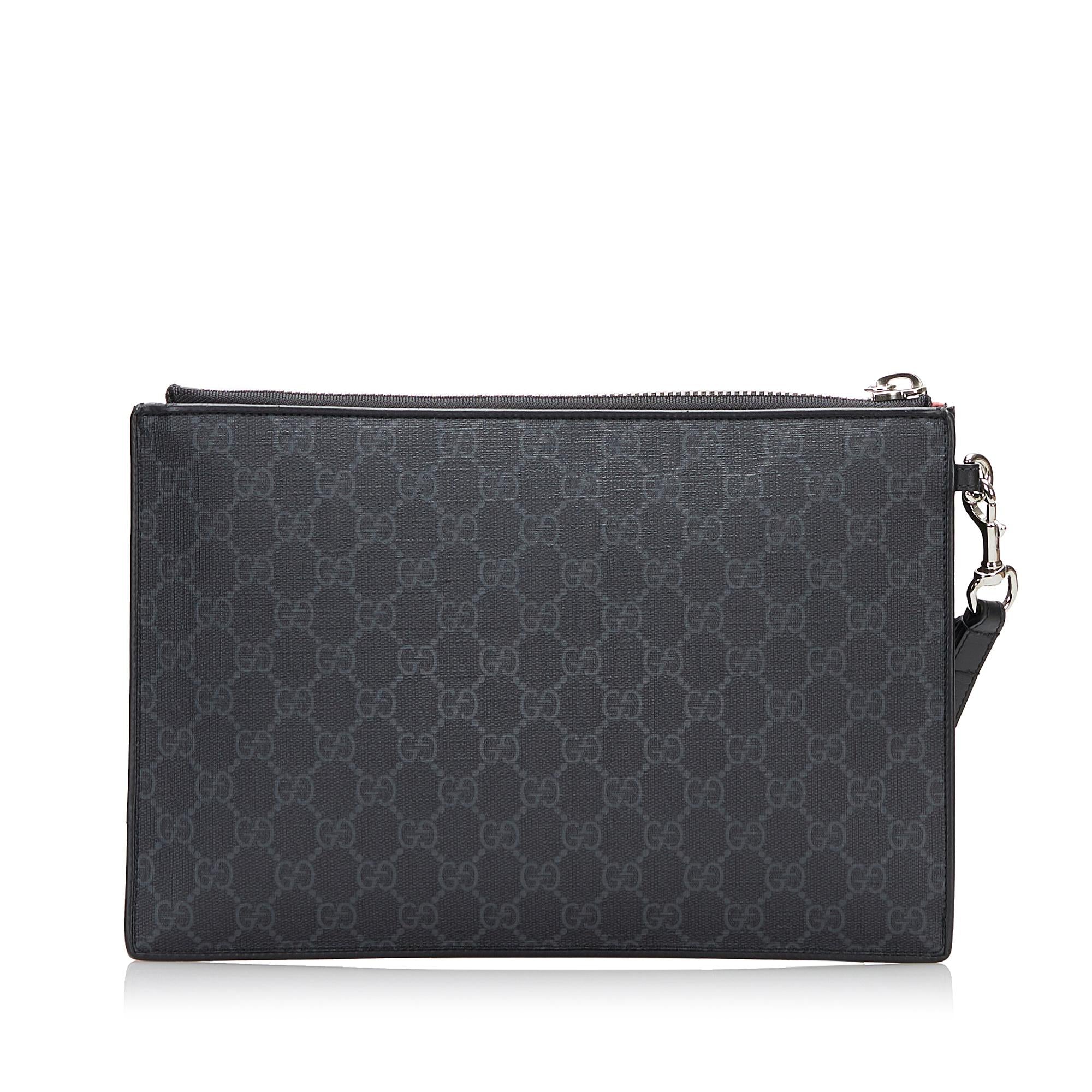Gucci GG Supreme Night Courrier Clutch (SHG-tSxlo1)