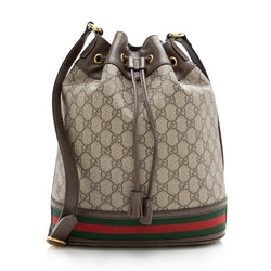 Gucci GG Supreme Ophidia Bucket Bag (SHF-17902)