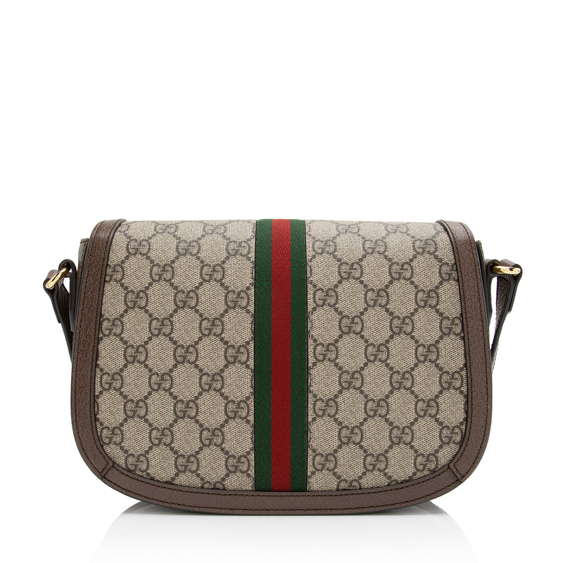 Gucci GG Supreme Ophidia Flap Messenger Bag (SHF-Z9ZgXY)