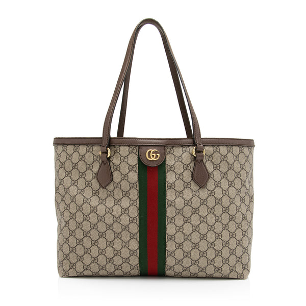 Gucci GG Supreme Ophidia Medium Shopping Tote (SHF-Kia2Dy)