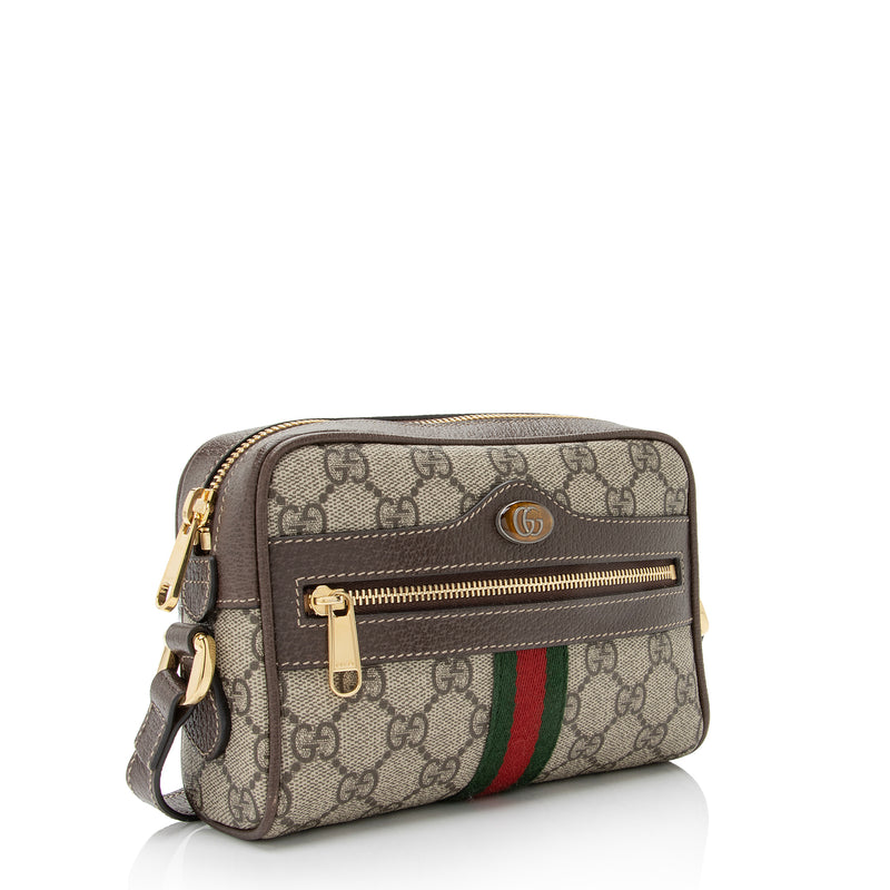 Ophidia GG Mini Phone Pouch in Grey - Gucci