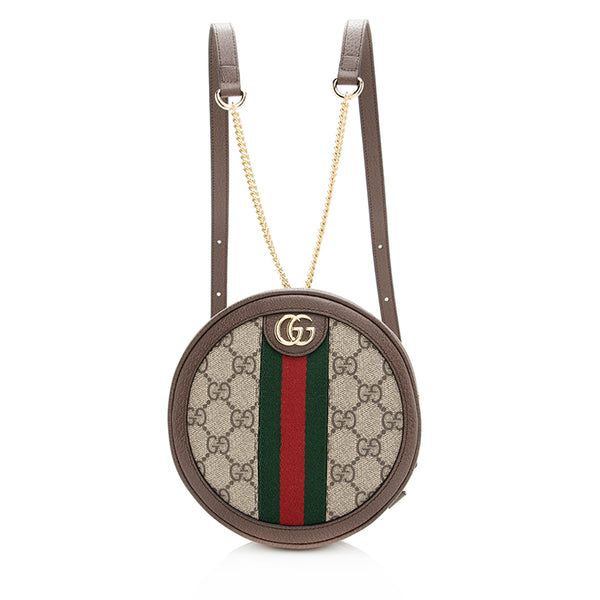 Gucci GG Supreme Ophidia Round Mini Backpack (SHF-20092)