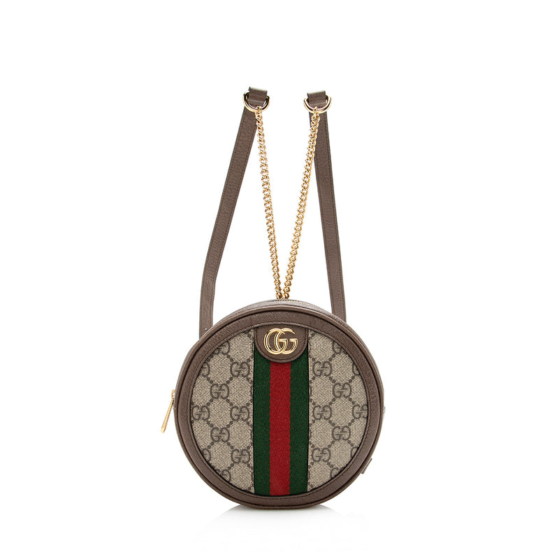 Gucci GG Supreme Ophidia Round Mini Backpack (SHF-16142)