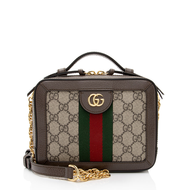 Gucci GG Supreme Ophidia Top Handle Mini Shoulder Bag (SHF-NuNUZp) – LuxeDH