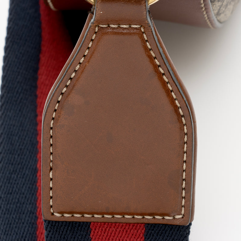 Gucci GG Supreme Padlock Saddle Medium Shoulder Bag (SHF-22972)