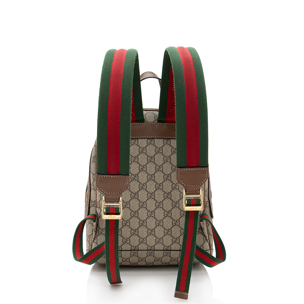 Gucci GG Supreme Souvenir Garden Bee Flower Backpack (SHF-21666)