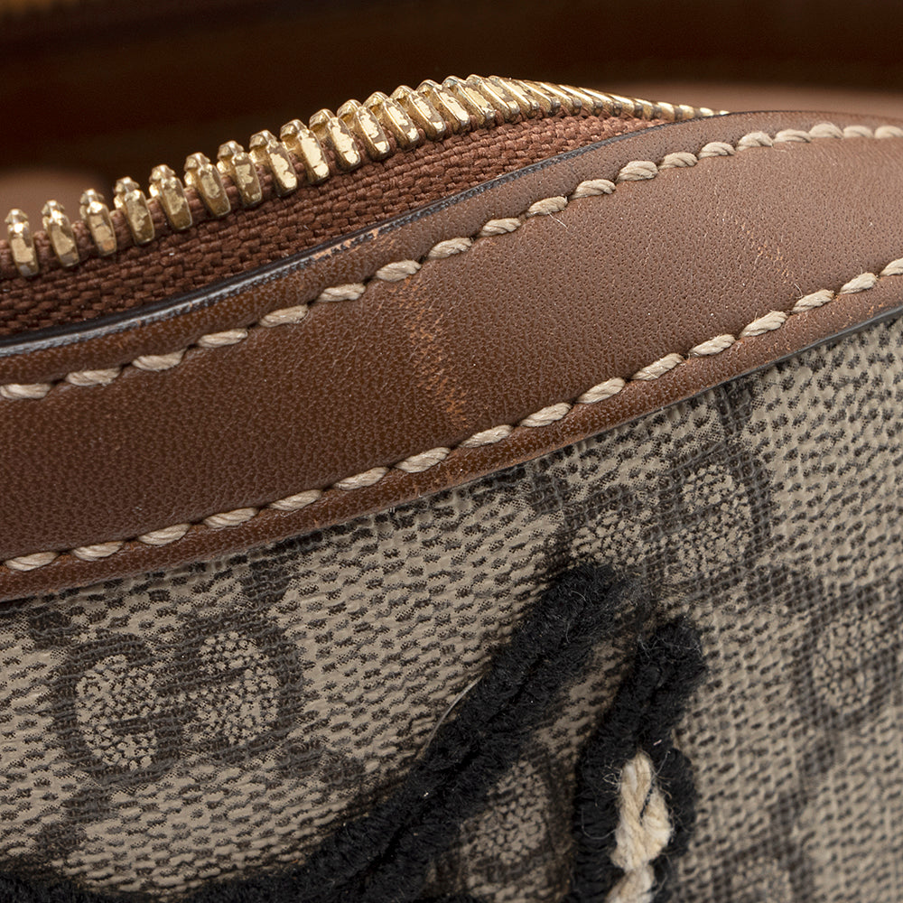 Gucci GG Supreme Souvenir Garden Bee Flower Backpack (SHF-21666)