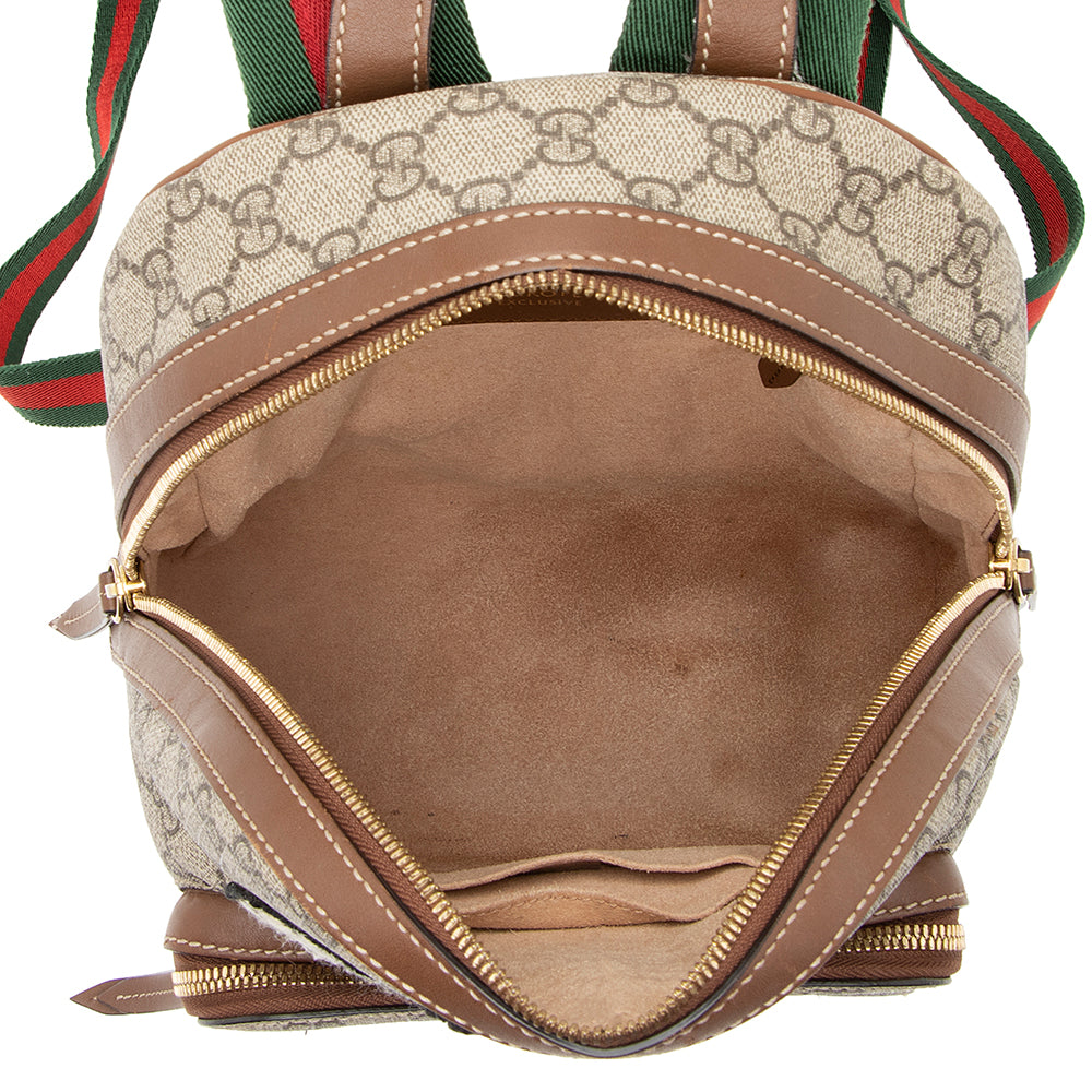 Gucci GG Supreme Souvenir Garden Bee Flower Backpack (SHF-21666)