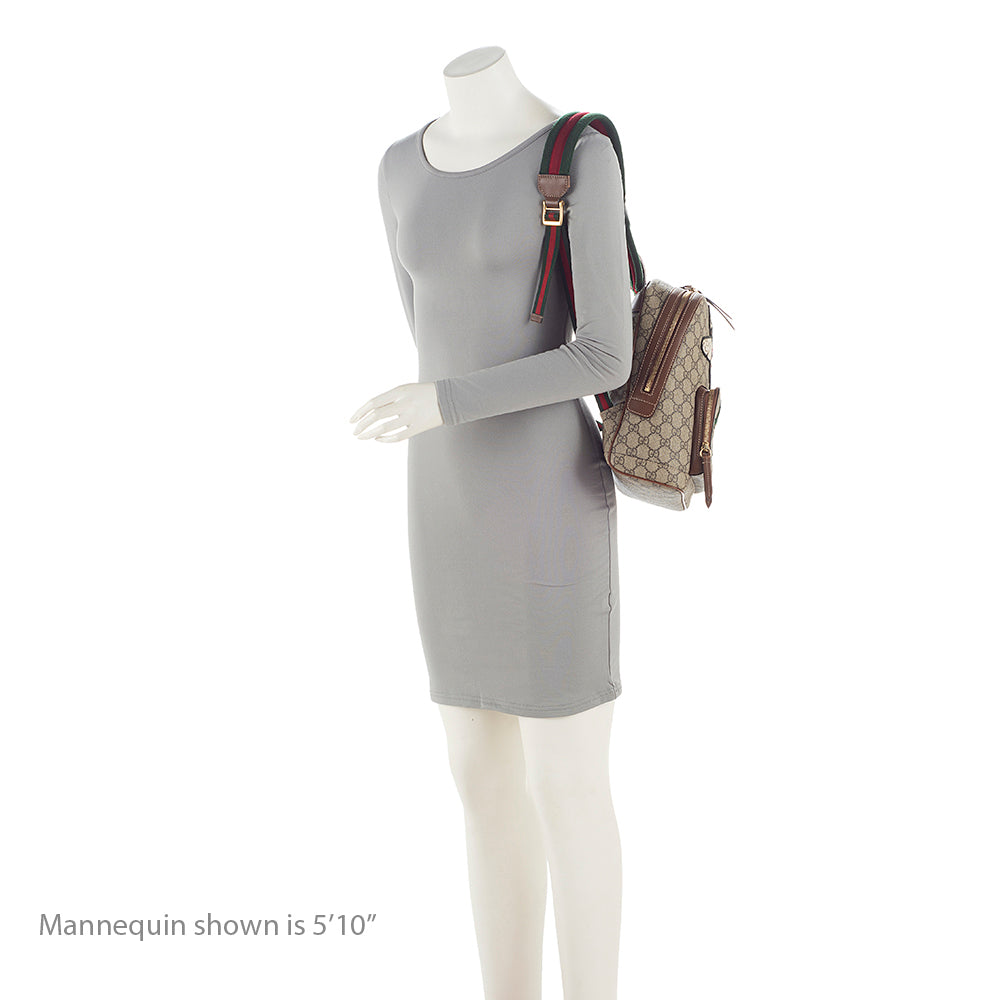 Gucci GG Supreme Souvenir Garden Bee Flower Backpack (SHF-21666)