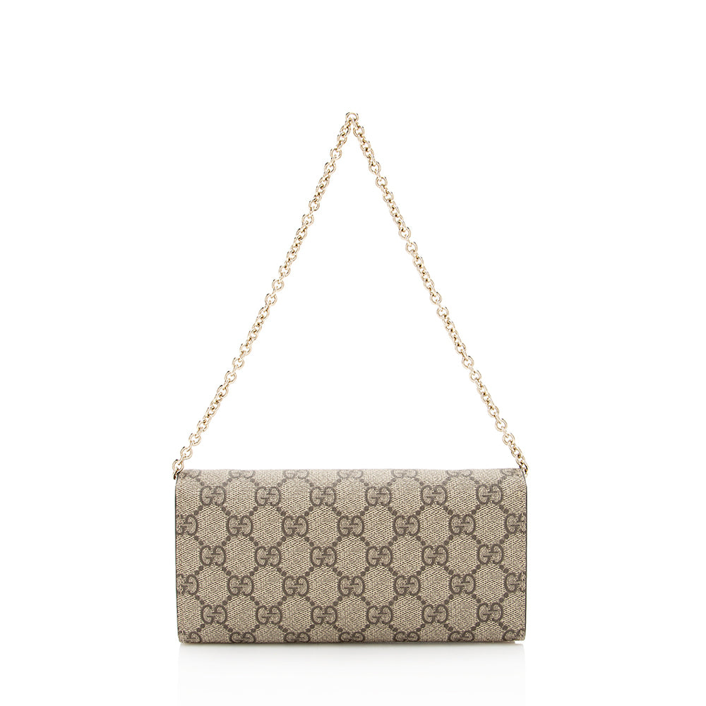 Gucci GG Supreme Wallet on Chain Bag (SHF-19851)