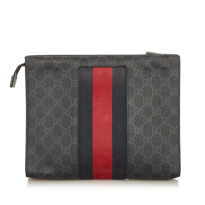 Gucci GG Supreme Web Clutch Bag (SHG-26449)