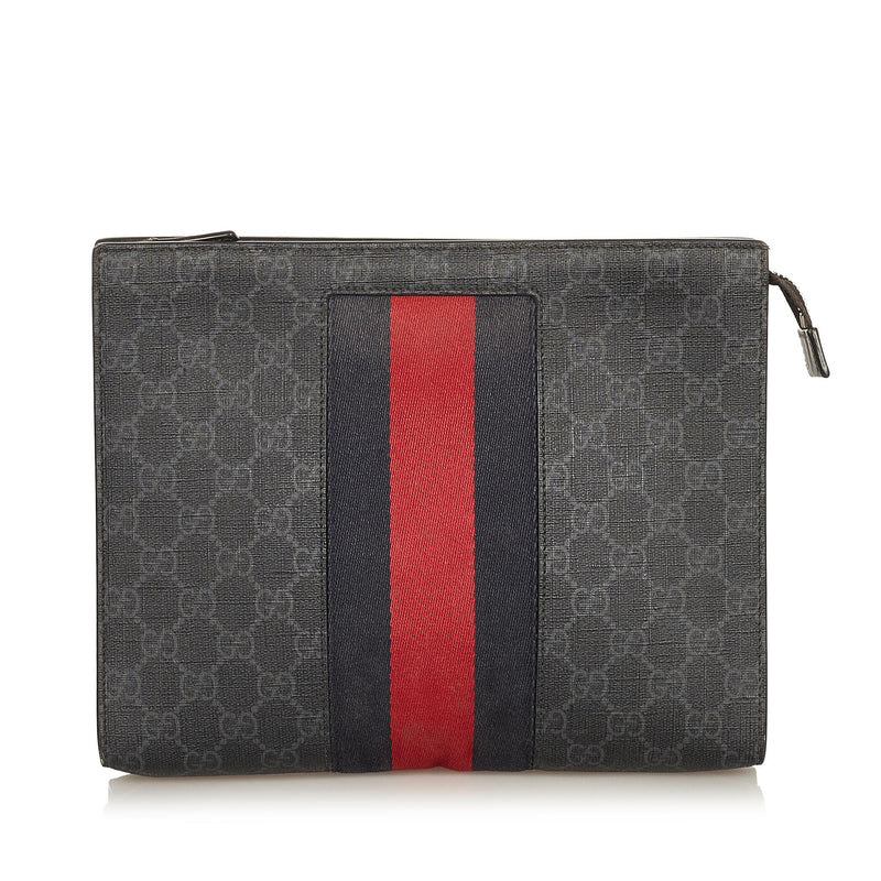 Gucci GG Supreme Web Clutch Bag (SHG-26449)