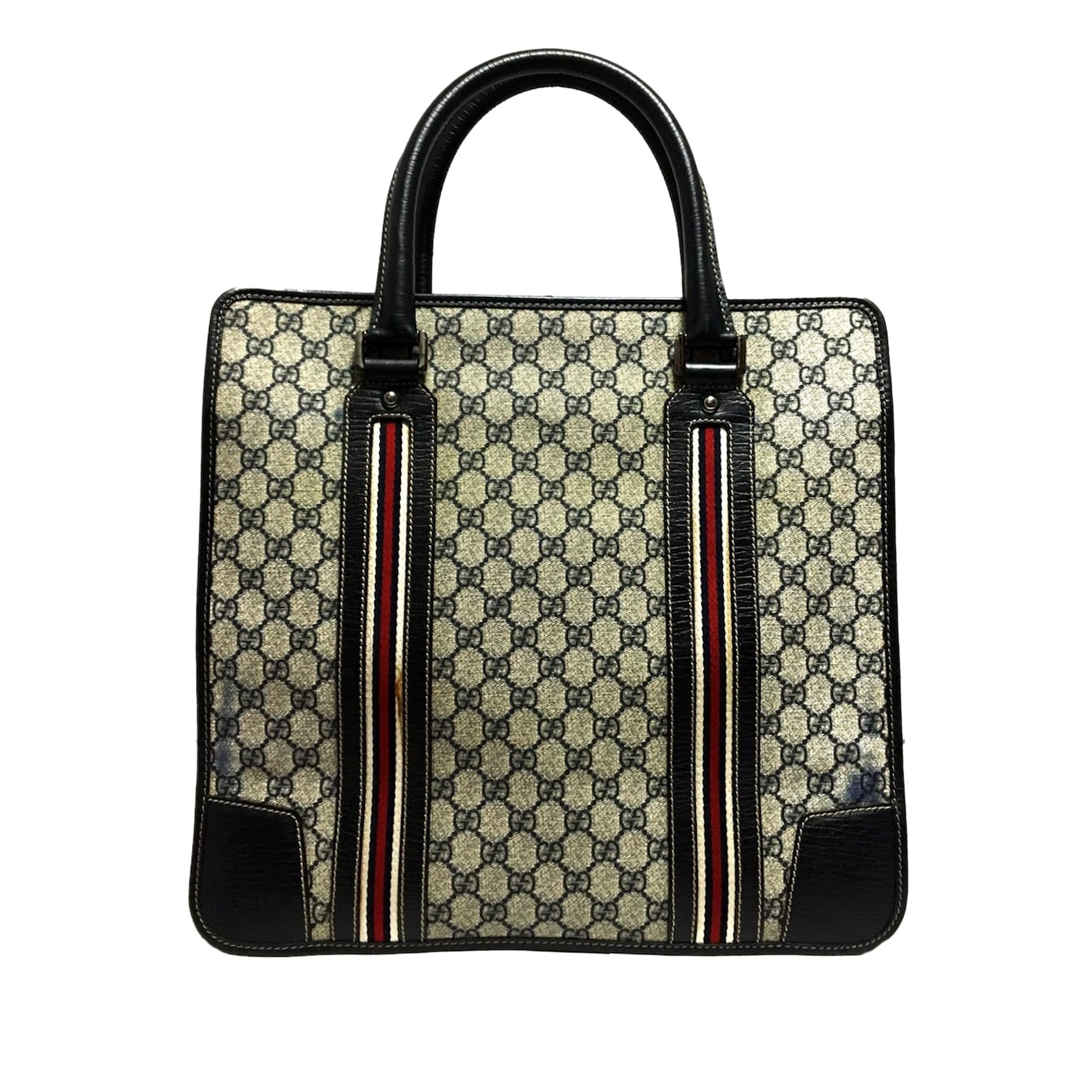 Gucci GG Supreme Web Tote Bag (SHG-32115)