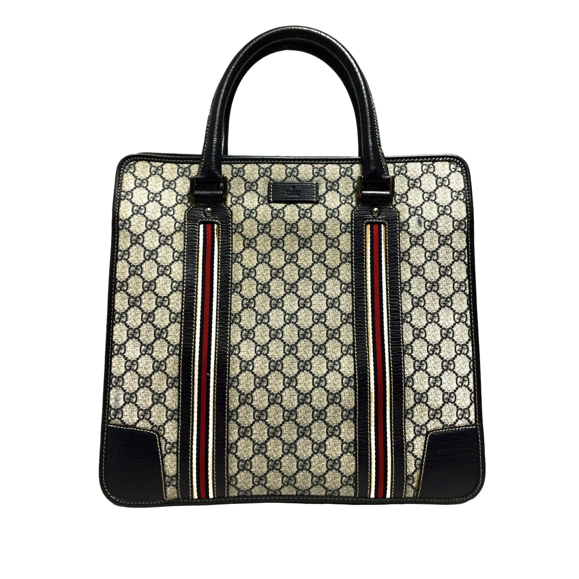 Gucci GG Supreme Web Tote Bag (SHG-32115)