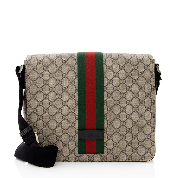 Gucci GG Supreme Web Messenger Bag (SHF-21187)