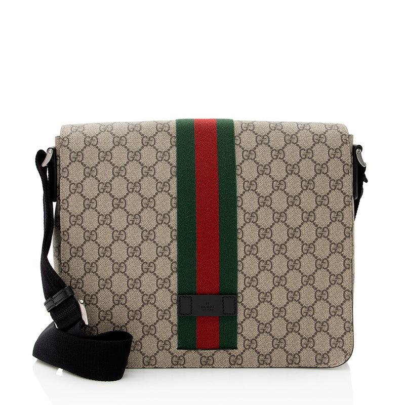 Gucci GG Supreme Web Messenger Bag (SHF-21187) – LuxeDH