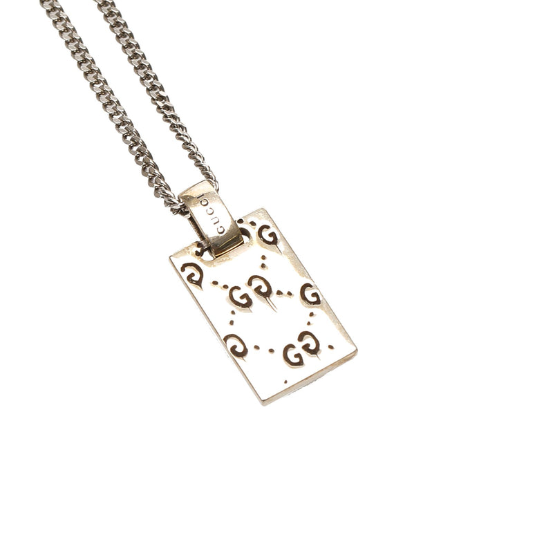 Gucci Ghost Tag Pendant Necklace (SHG-22427)
