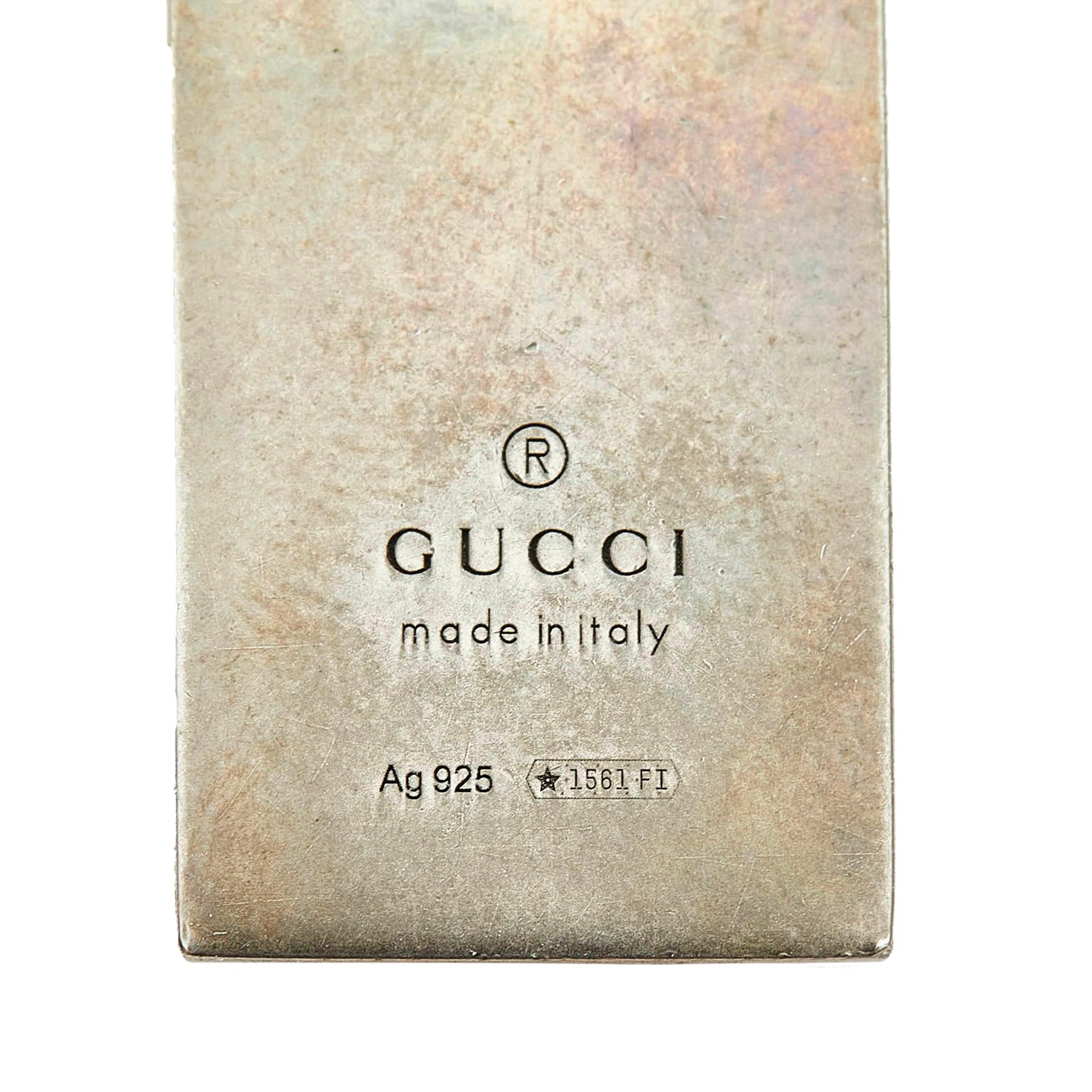 Gucci Ghost Tag Pendant Necklace (SHG-32690)