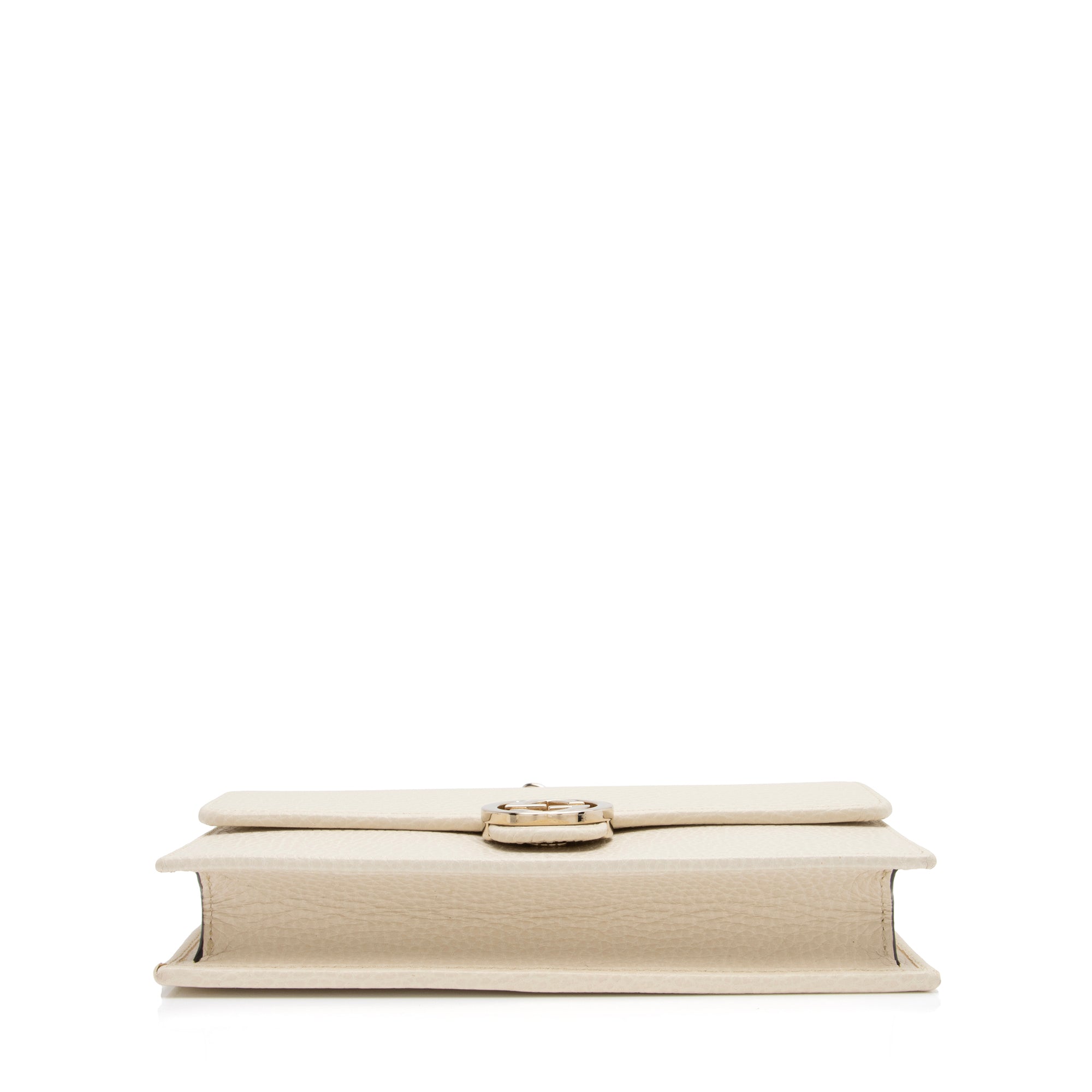 Gucci Grained Calfskin Interlocking G Chain Wallet (SHF-2ZPmCK)