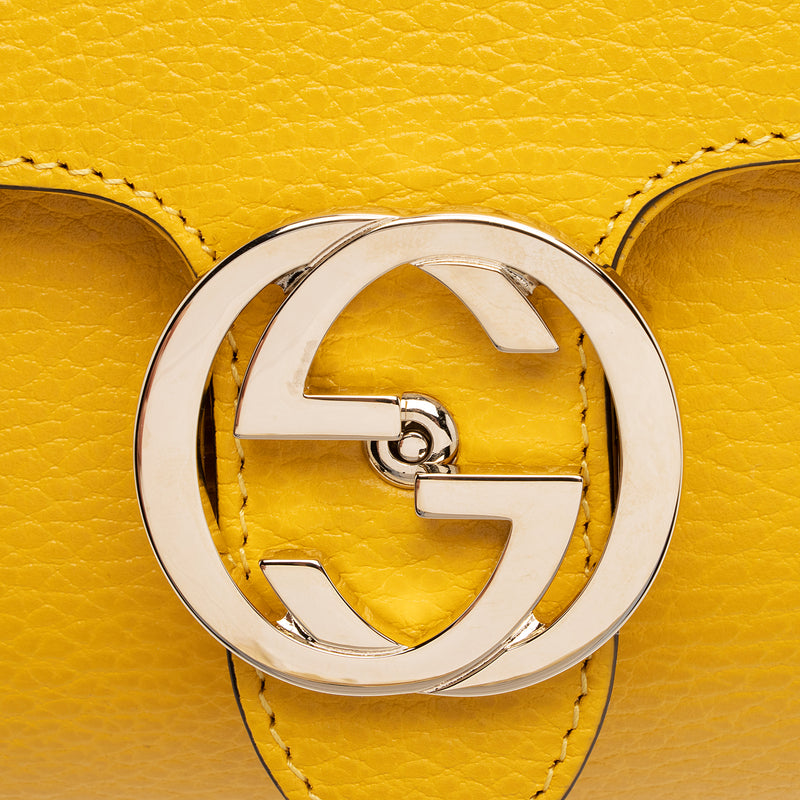 Gucci Grained Calfskin Interlocking G Small Crossbody Bag (SHF-WZ1qPR)