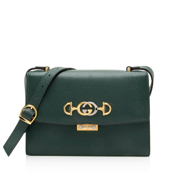 Gucci Grained Calfskin Zumi Small Crossbody Bag (SHF-23619)