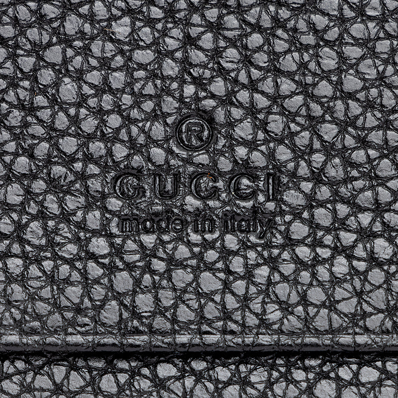 Gucci Grained Leather Zumi Card Case Chain Bag (SHF-19272)