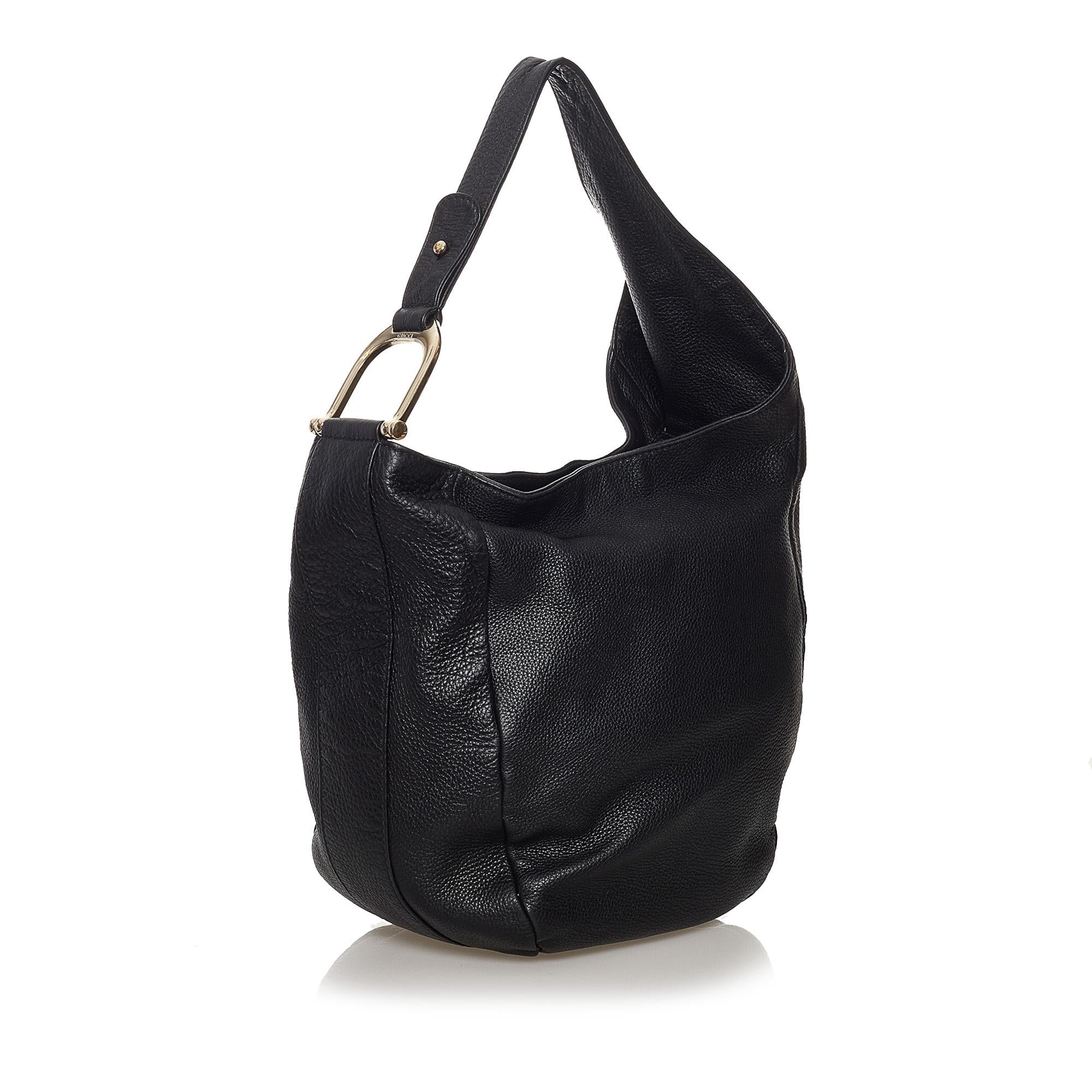 Gucci Greenwich Leather Hobo Bag (SHG-31492)