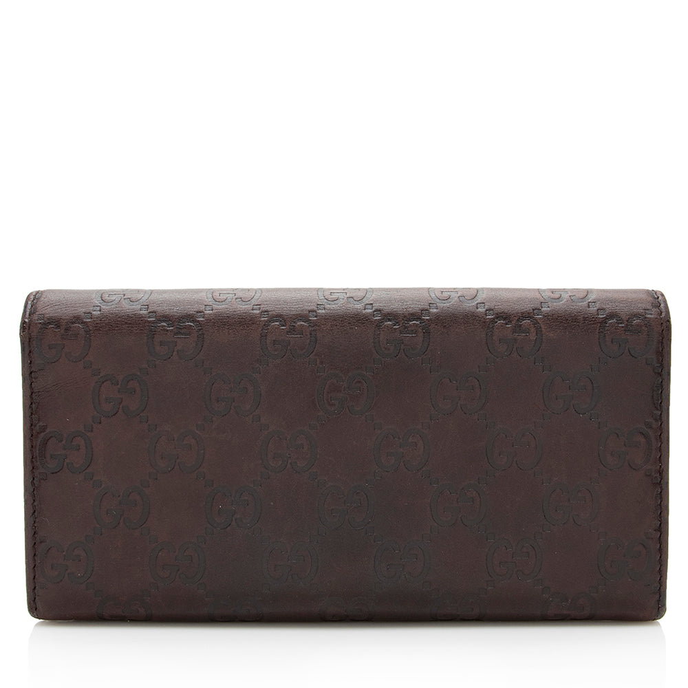 Gucci Guccissima Continental Wallet - FINAL SALE (SHF-19687)