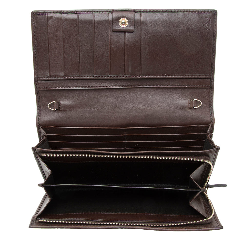 Gucci Guccissima Continental Wallet - FINAL SALE (SHF-19687)