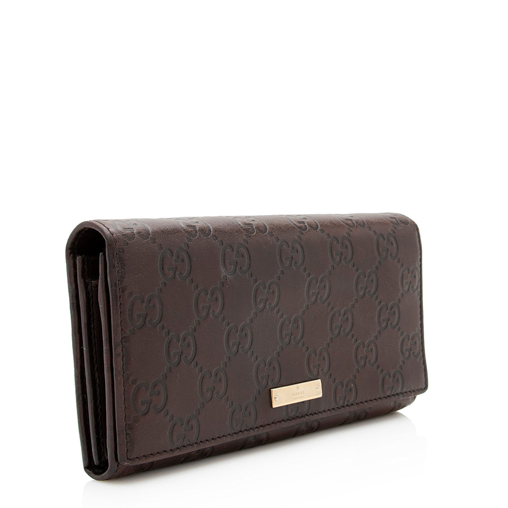 Gucci Guccissima Continental Wallet - FINAL SALE (SHF-19687)