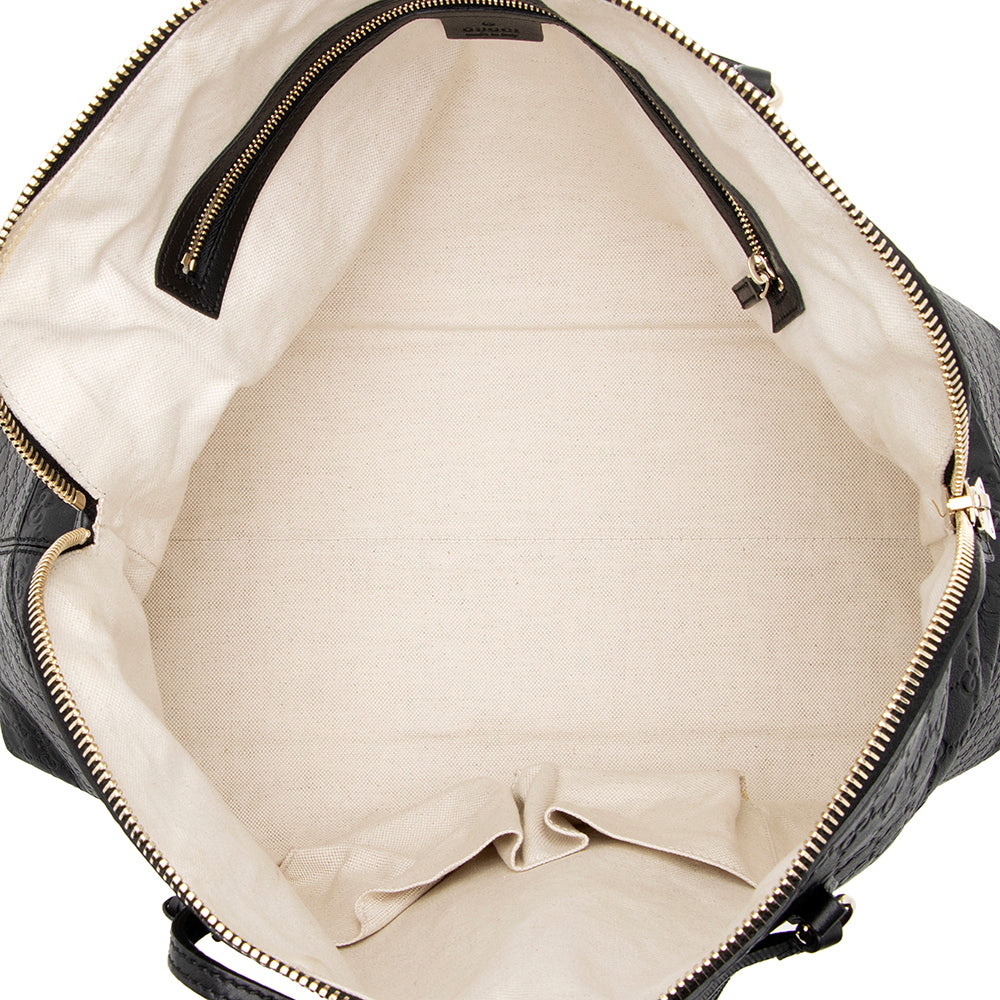 Gucci Guccissima Leather Bree Medium Tote (SHF-19264)