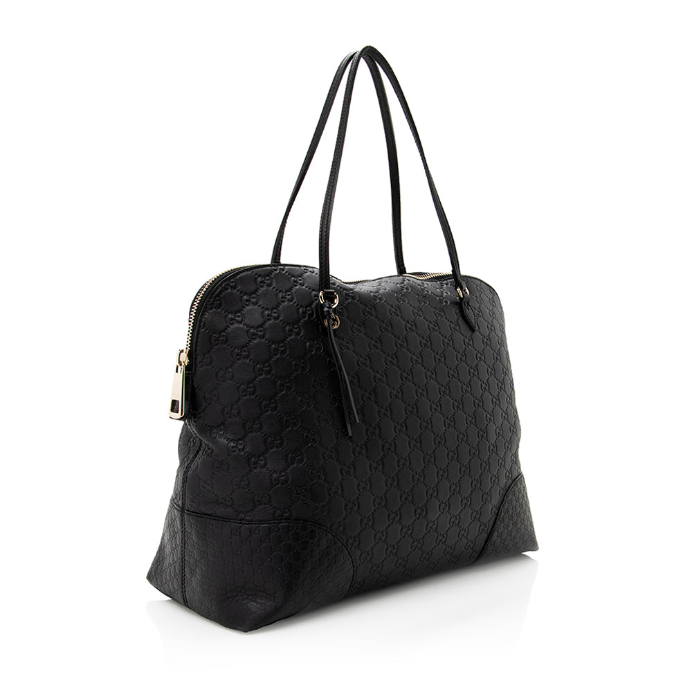 Gucci Guccissima Leather Bree Medium Tote (SHF-19264)