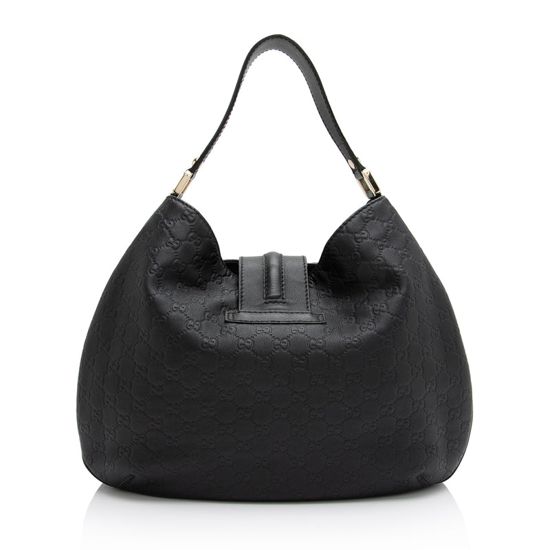 Gucci Guccissima Leather New Ladies Large Hobo (SHF-23392)