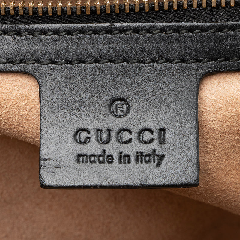 Gucci Guccissima Leather Padlock Medium Shoulder Bag (SHF-22514)