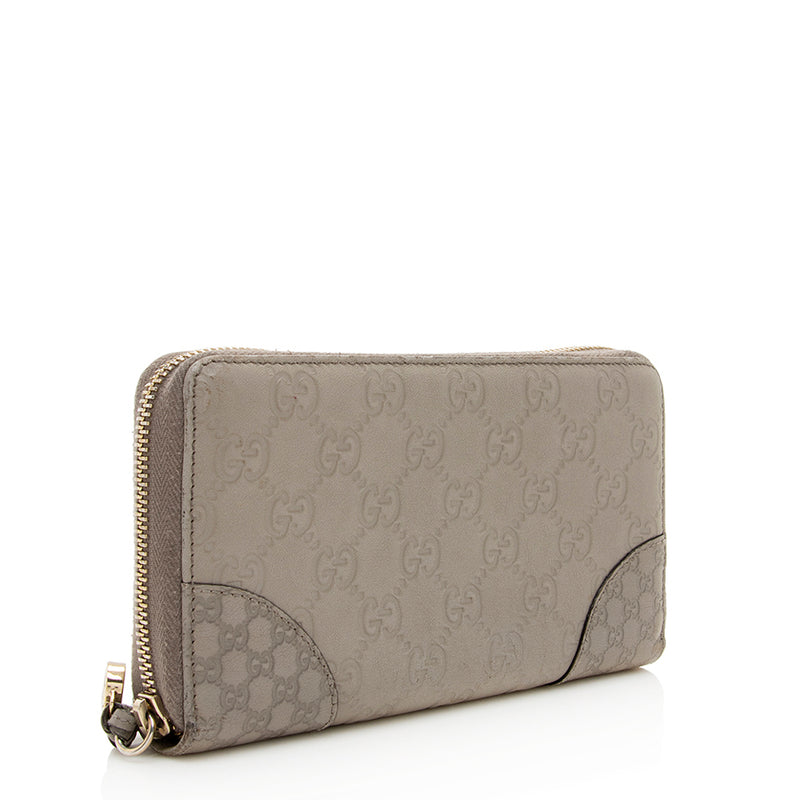 Gucci Guccissima Leather Zip Around Wallet - FINAL SALE (SHF-18997)
