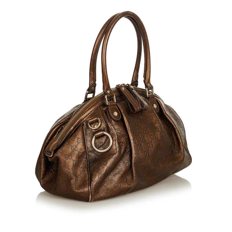 Brown Guccissima Leather Medium Sukey Boston Bag