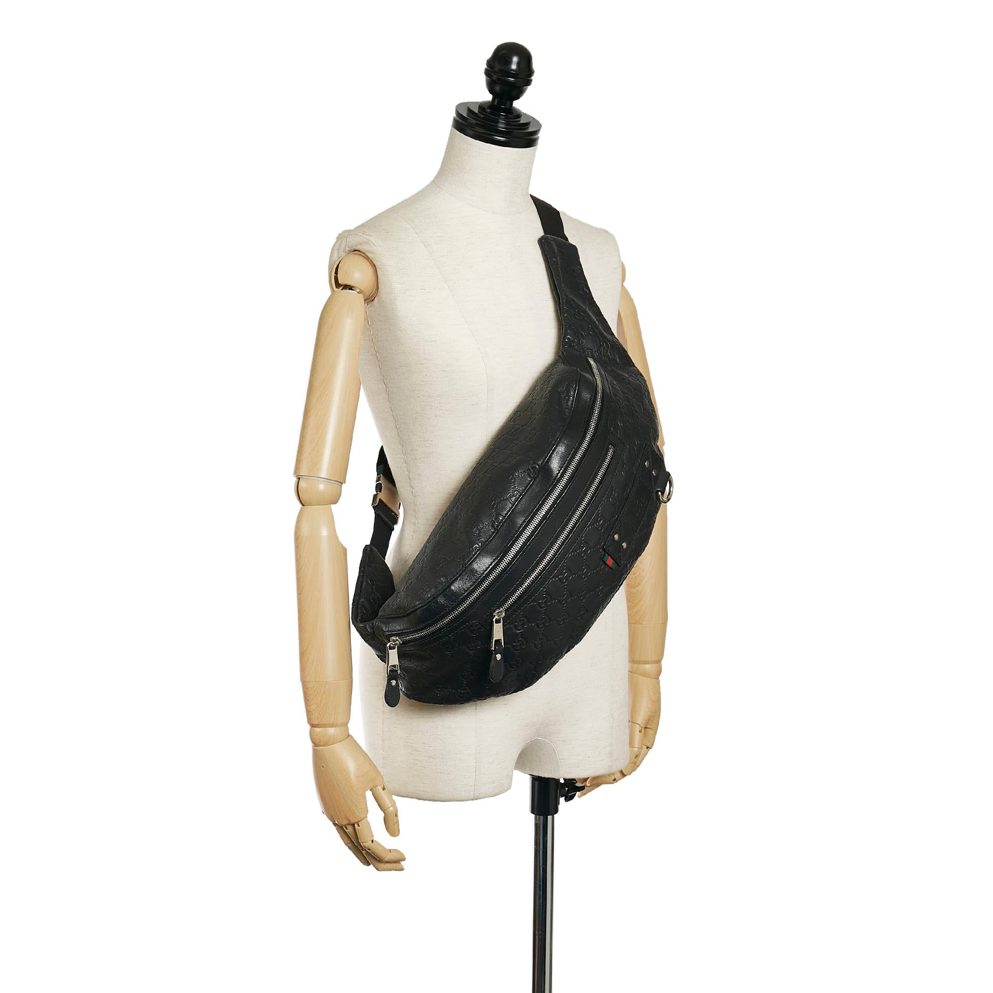 Gucci Guccissima Web Belt Bag (SHG-34264)